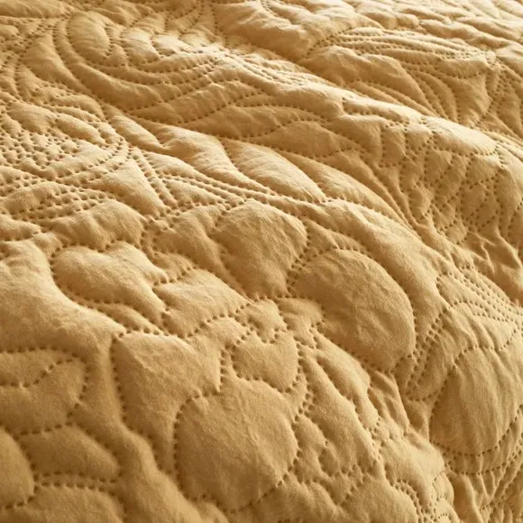 Floral Duvet Cover Set - Ochre, Microfiber