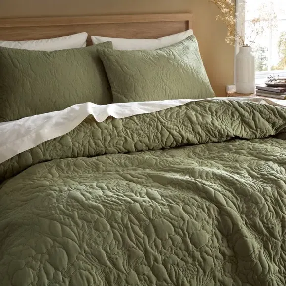 Floral Duvet Cover Set - Pear, Microfiber