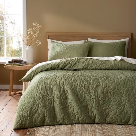 Floral Duvet Cover Set - Pear, Microfiber