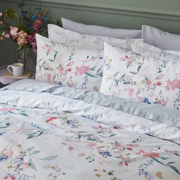 Floral Duvet Cover Set - Pink, Polycotton