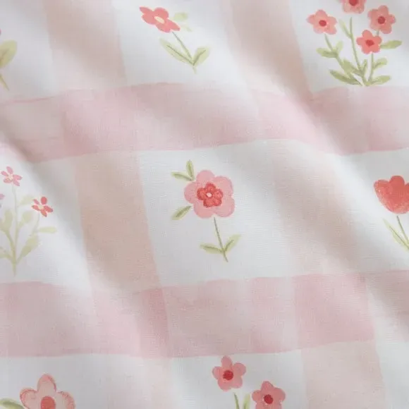 Floral Duvet Cover Set - Pink, Polycotton