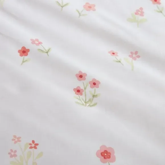 Floral Duvet Cover Set - Pink, Polycotton
