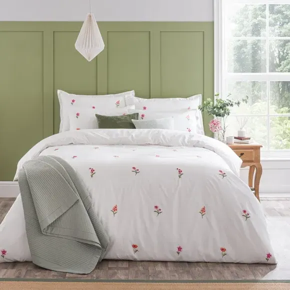 Floral Duvet Cover Set - Pink, Polyester image