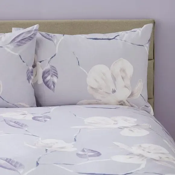 Floral Duvet Cover Set Reversible - Lilac, Cotton