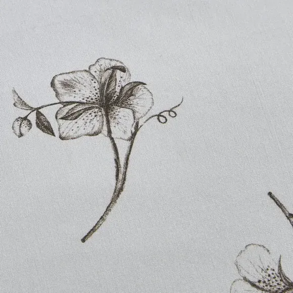 Floral Duvet Cover Set Reversible - Natural, Cotton