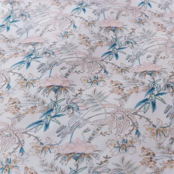 Floral Duvet Cover Set Reversible - Natural