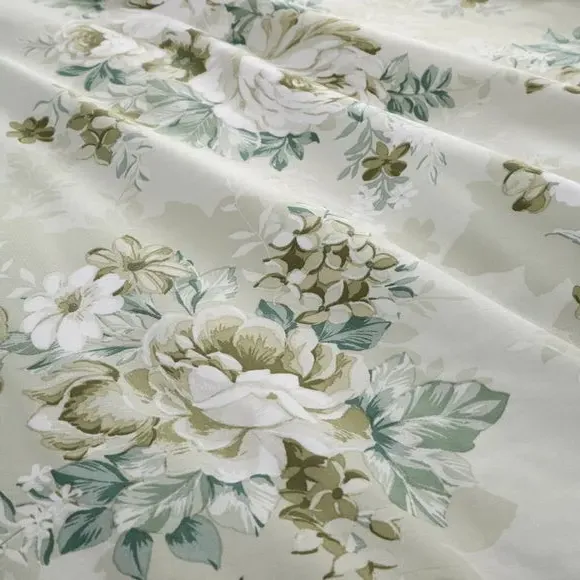 Floral Duvet Cover Set - Sage, Cotton