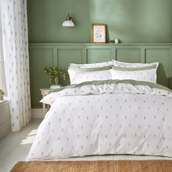 Floral Duvet Cover Set - Sage, Cotton