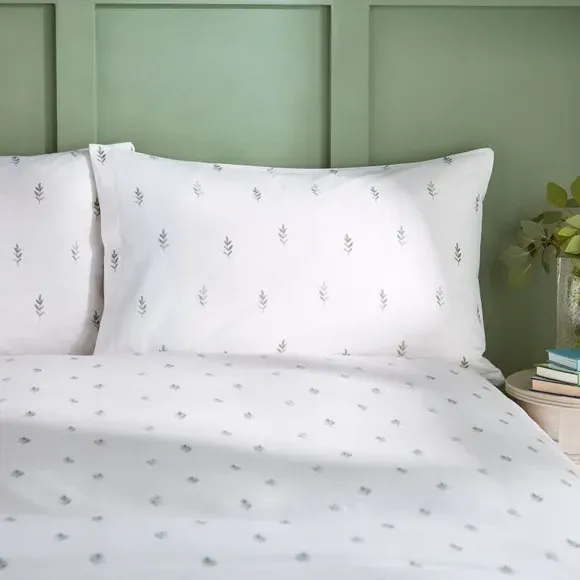 Floral Duvet Cover Set - Sage, Cotton