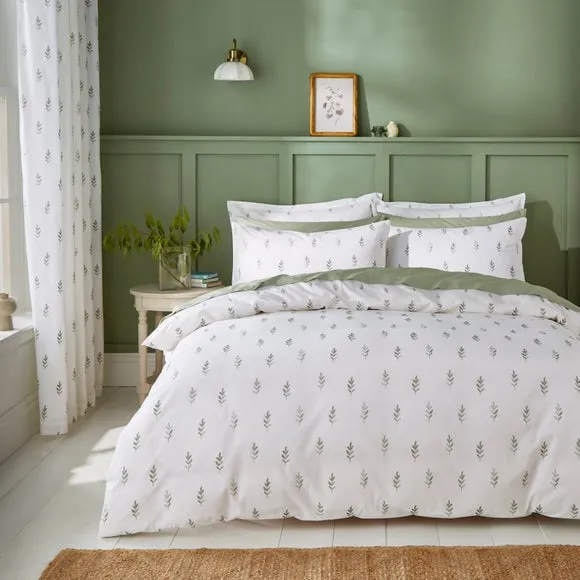 Floral Duvet Cover Set - Sage, Cotton image