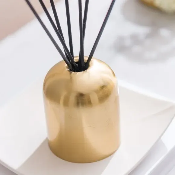 Floral Honey Reed Diffuser - Gold, Glass