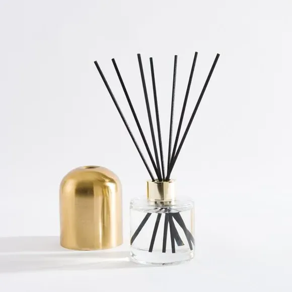 Floral Honey Reed Diffuser - Gold, Glass