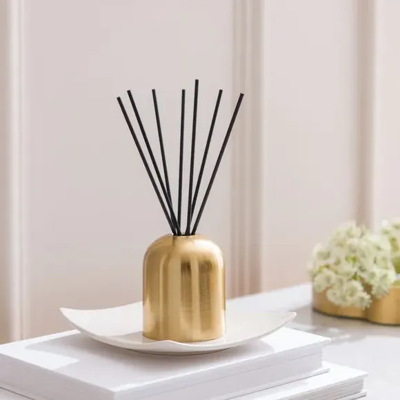 Floral Honey Reed Diffuser - Gold, Glass image