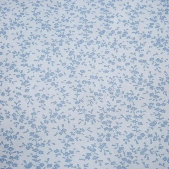 Floral Reversible Duvet Set - Blue, Cotton