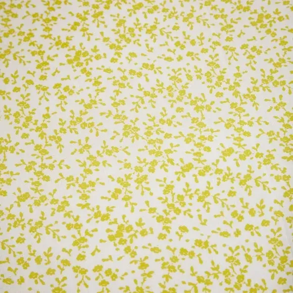 Floral Reversible Duvet Set - Chartreuse, Cotton