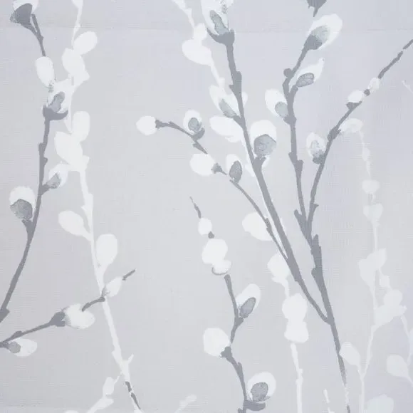 Floral Roman Blinds with Lining - Grey
