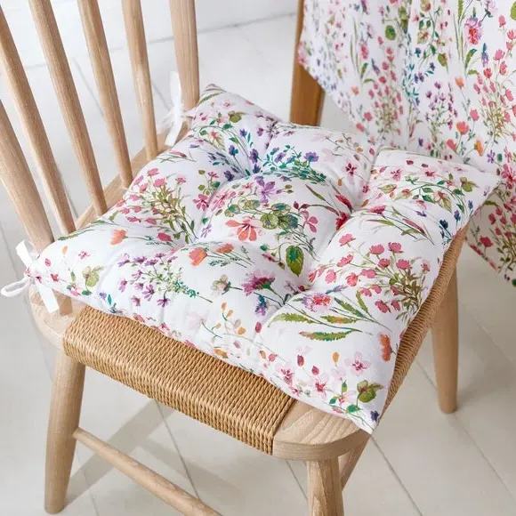Floral Seat Pad - Multicolor, Cotton image