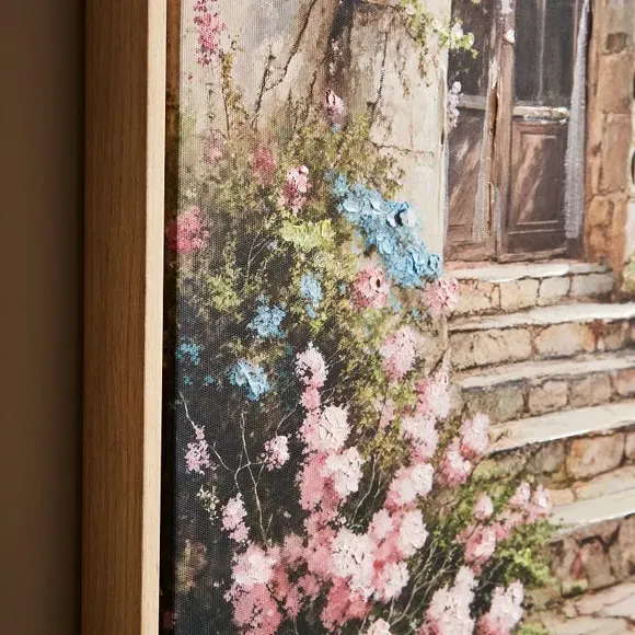 Floral Steps Canvas Wall Art - Multicolor