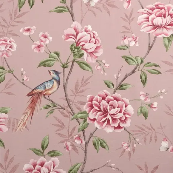 Floral Trail Wallpaper - Blush