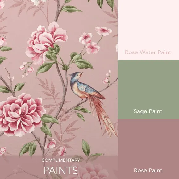 Floral Trail Wallpaper - Blush