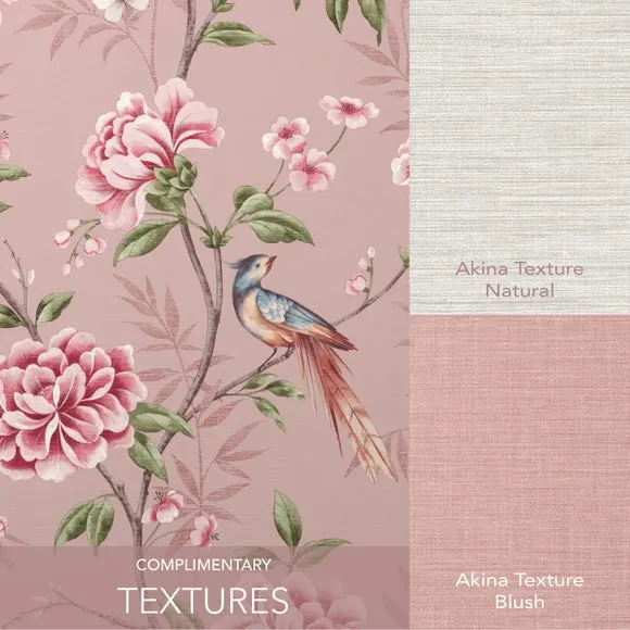 Floral Trail Wallpaper - Blush
