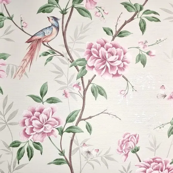 Floral Trail Wallpaper - Natural