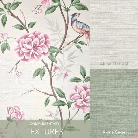 Floral Trail Wallpaper - Natural