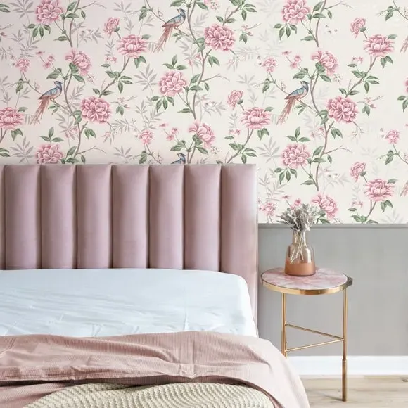 Floral Trail Wallpaper - Natural