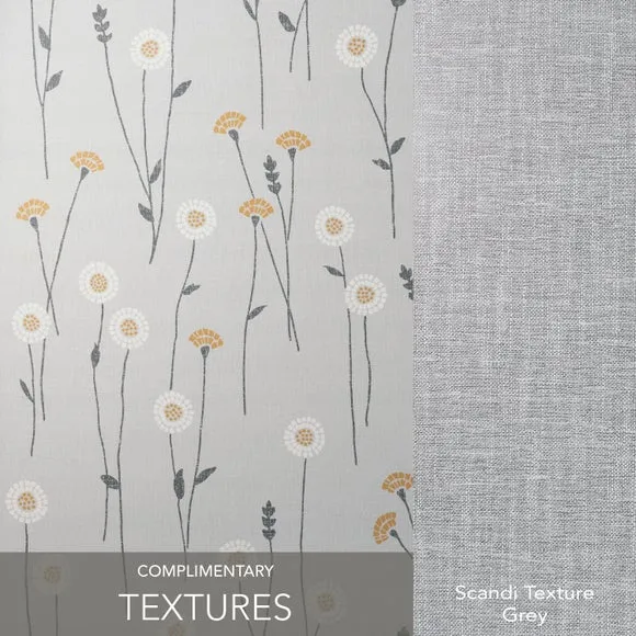 Floral Wallpaper - Ochre, Matt Finish