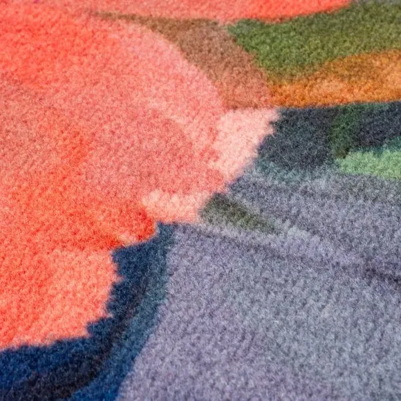 Floral Wool Rug - Multicoloured, Wool Blend