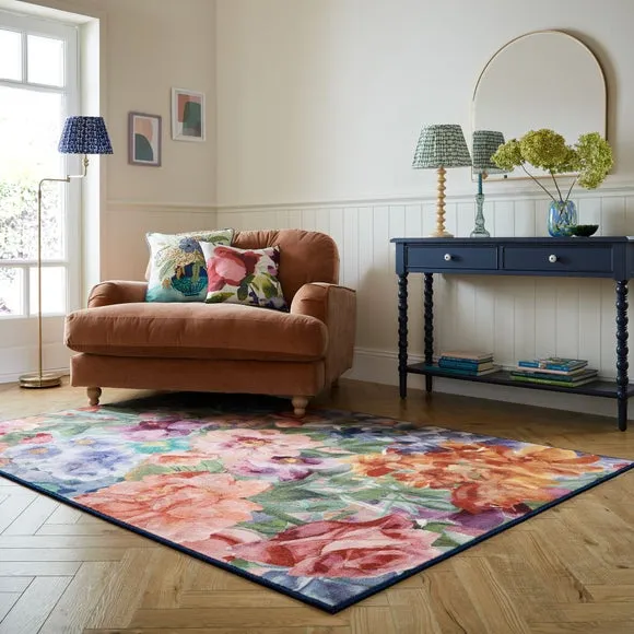 Floral Wool Rug - Multicoloured, Wool Blend image