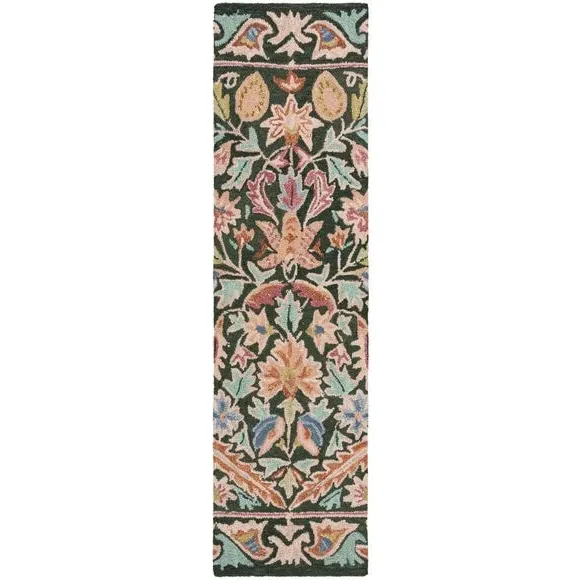 Floral Wool Runner - Multicoloured, Wool