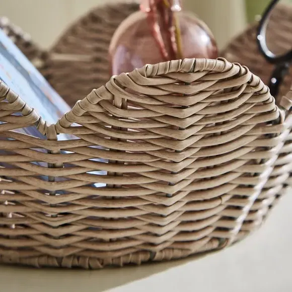 Flower-Shaped Bowl - Natural, Recycled Plastic