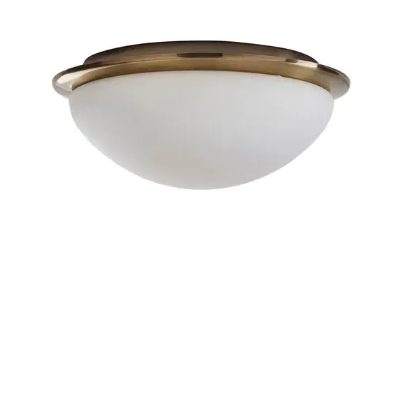 Flush Ceiling Light Dimmable - Antique Brass