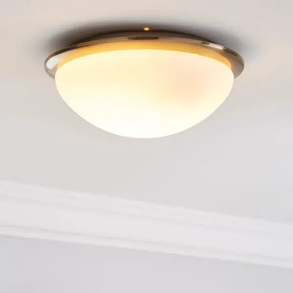 Flush Ceiling Light Dimmable - Antique Brass image