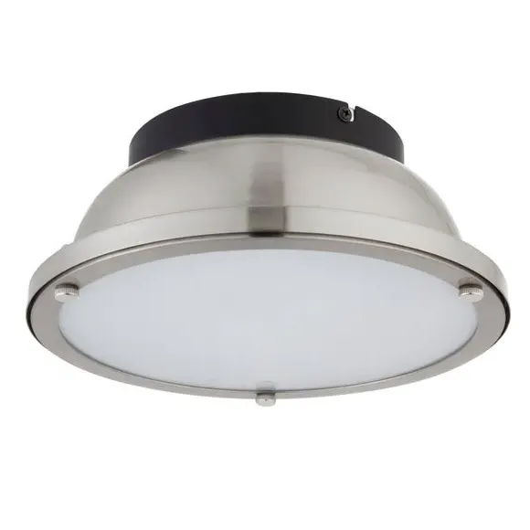 Flush Ceiling Light Dimmable - Chrome, Steel