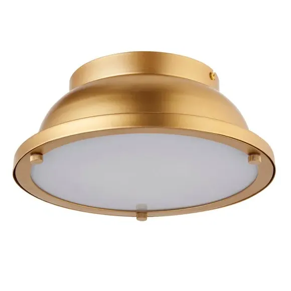Flush Ceiling Light Dimmable - Gold, Steel