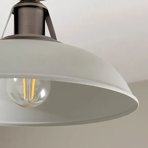 Flush Ceiling Light Dimmable - Grey