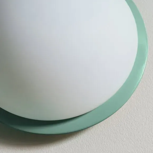 Flush Ceiling Light Dimmable - Jade Mist, Glass
