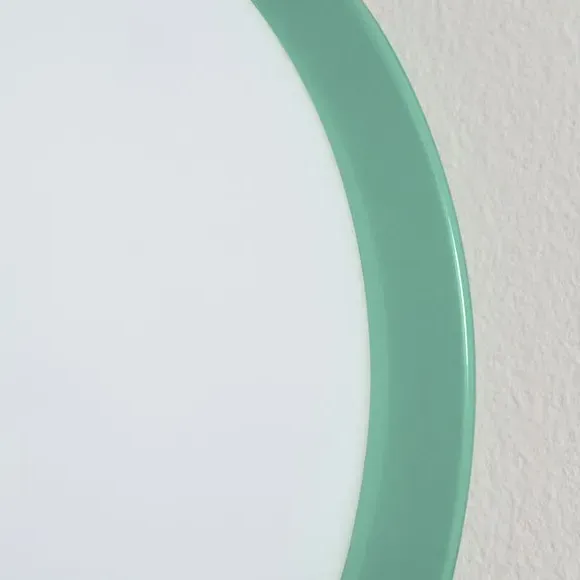 Flush Ceiling Light Dimmable - Jade Mist, Glass