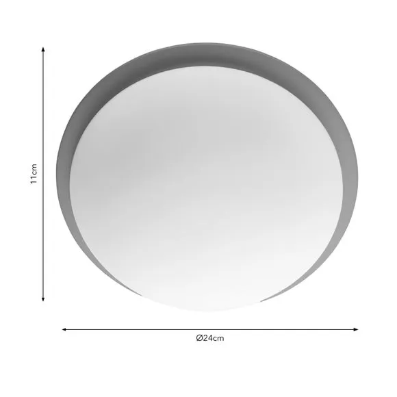 Flush Ceiling Light Dimmable - Jade Mist, Glass
