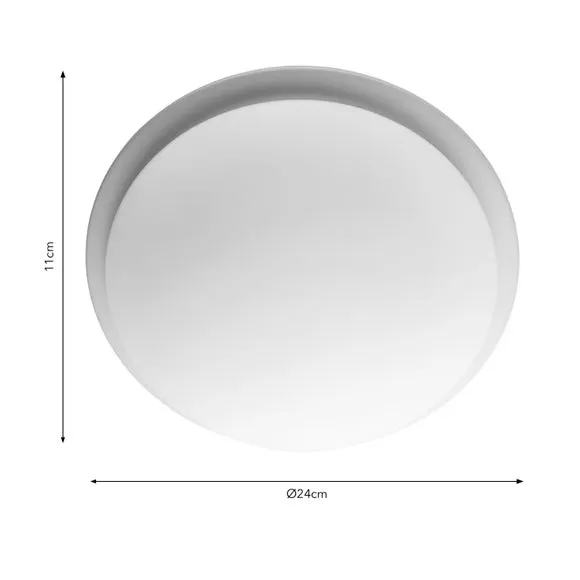 Flush Ceiling Light Dimmable - White Sand