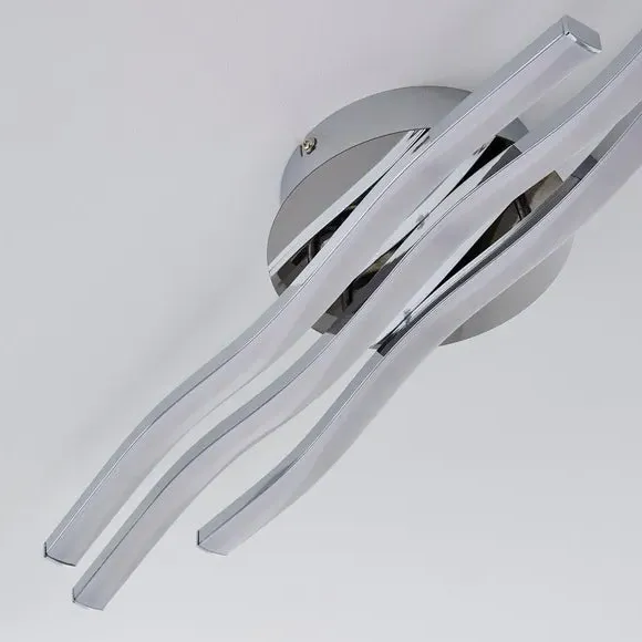 Flush Ceiling Light with LED - Chrome