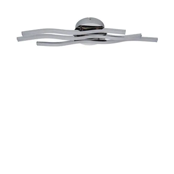 Flush Ceiling Light with LED - Chrome