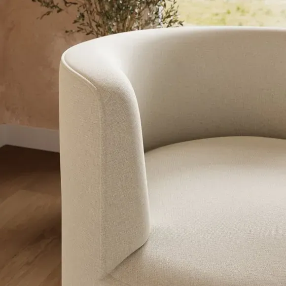 Fluted Occasional Chair - Natural, Flatweave