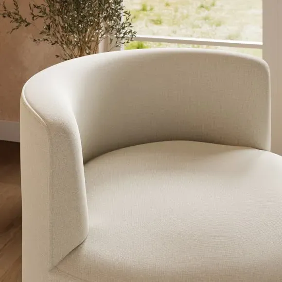 Fluted Occasional Chair - Natural, Flatweave