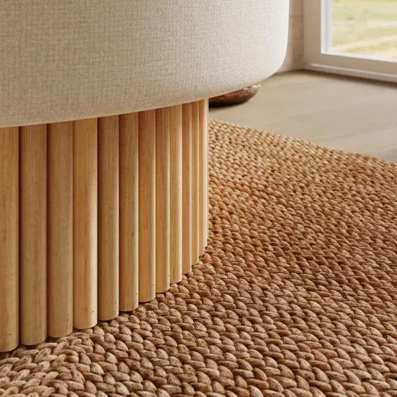 Fluted Occasional Chair - Natural, Flatweave