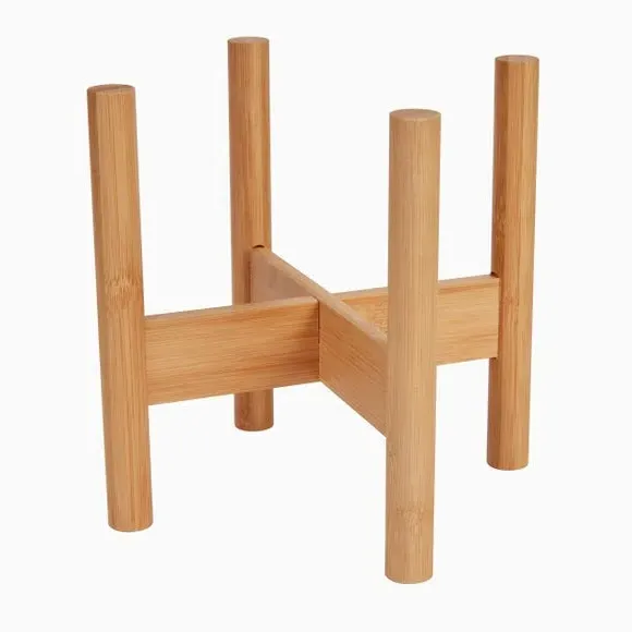 Foldable Plant Stand - Natural, Bamboo