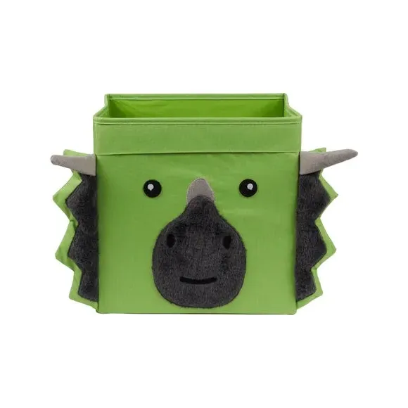 Foldable Storage Box with Handles - Green, Felt