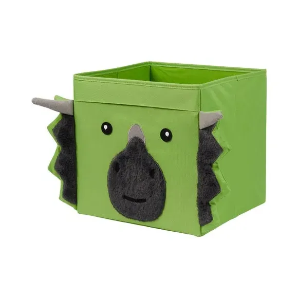 Foldable Storage Box with Handles - Green, Felt